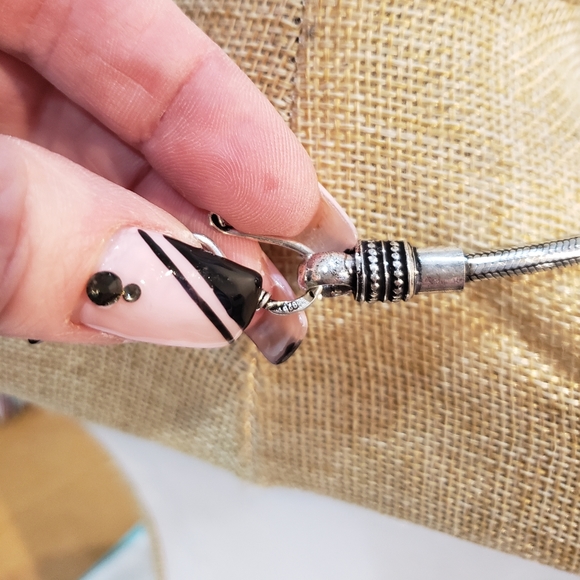 Turquoise gemstone, 925 silver necklace - Picture 11 of 13